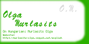 olga murlasits business card